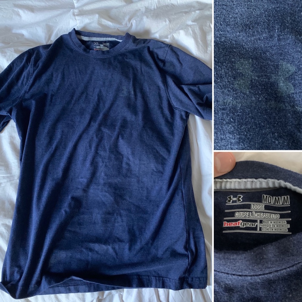 Blue under armour tee shirt